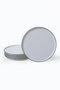 Hermia X00019019 Juego de Platos de Servicio de Gres Blanco Mate (6 Piezas)